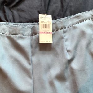 22W Short. New with tags. Alfred Dunner powder blue dress pants. Non- smokers